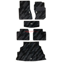 HKS Monotone Oil Colour Floor and Boot Mat Set Fits Nissan Skyline R32 GT-R