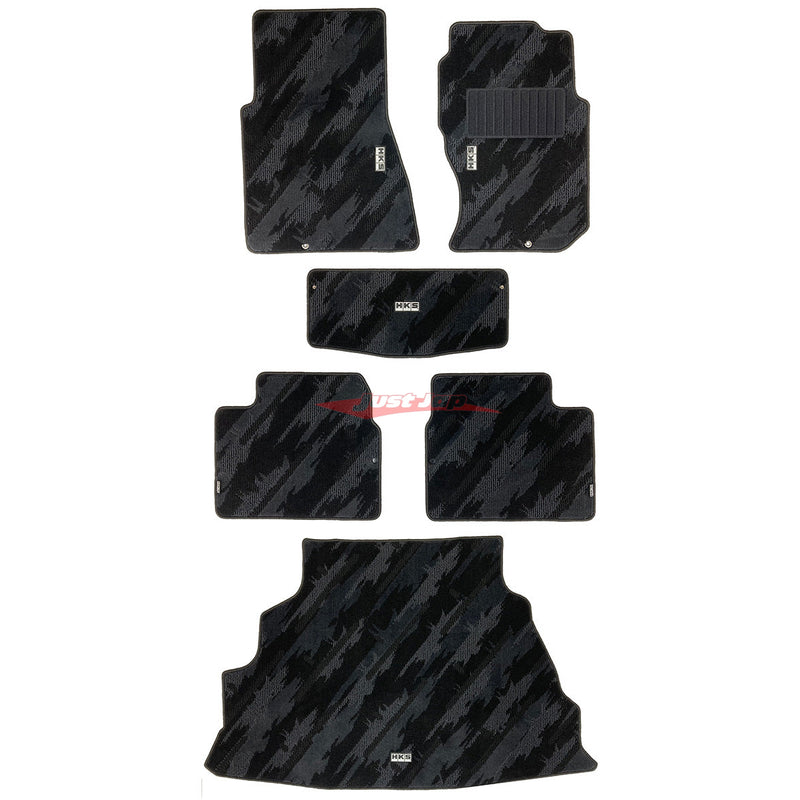 HKS Monotone Oil Colour Floor and Boot Mat Set Fits Nissan Skyline R32 GT-R