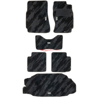 HKS Monotone Oil Colour Floor and Boot Mat Set Fits Nissan Skyline R33 GT-R