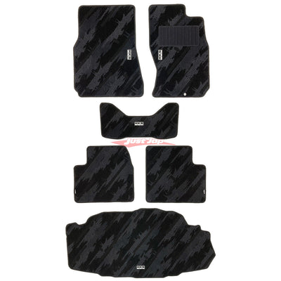HKS Monotone Oil Colour Floor and Boot Mat Set Fits Nissan Skyline R34 GT-R