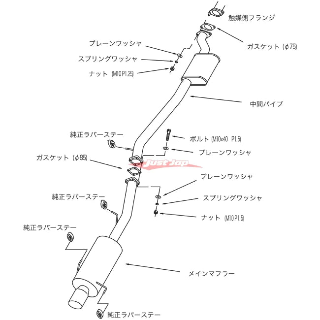 HKS Silent Hi-Power Exhaust System Fits Nissan R33 Skyline