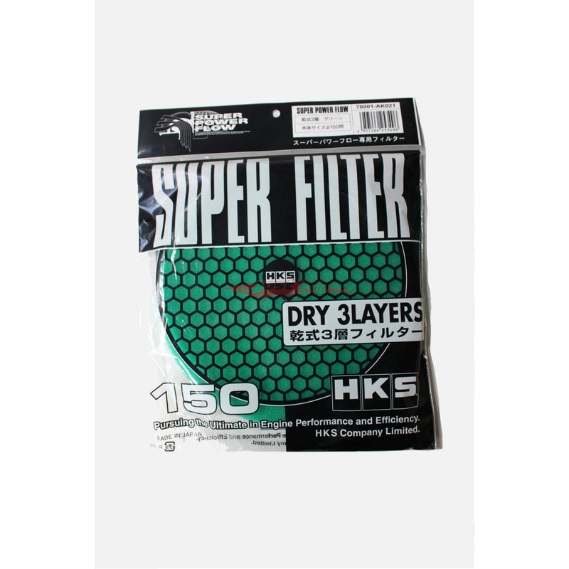 HKS Super Power Flow Replacement Air Filter Element 150 - Green