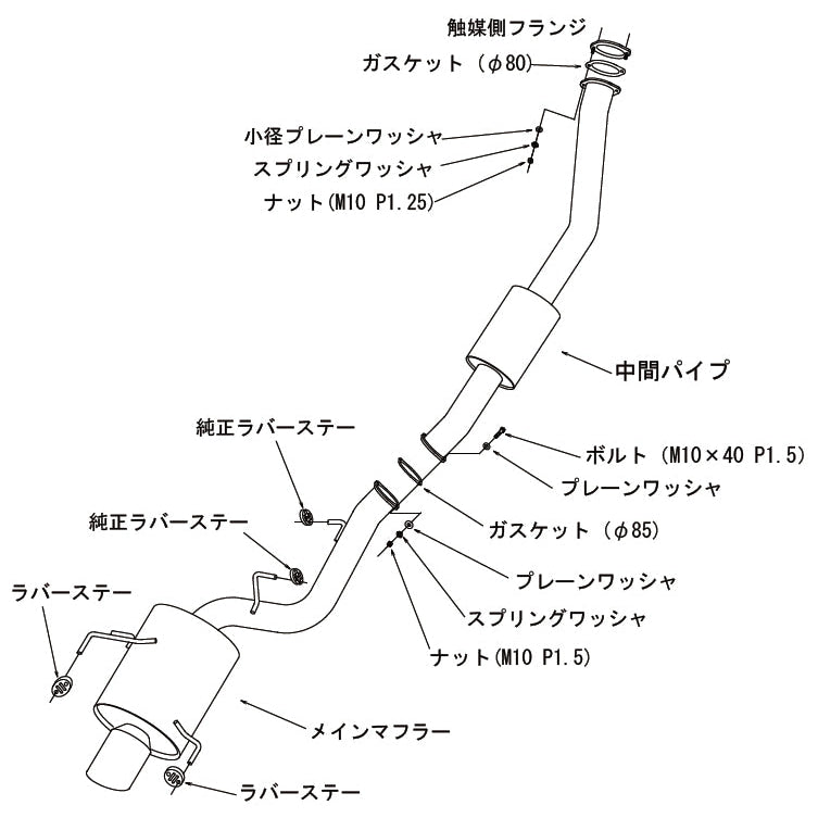 HKS Super Turbo Muffler Exhaust System fits Nissan Skyline R34 GTR