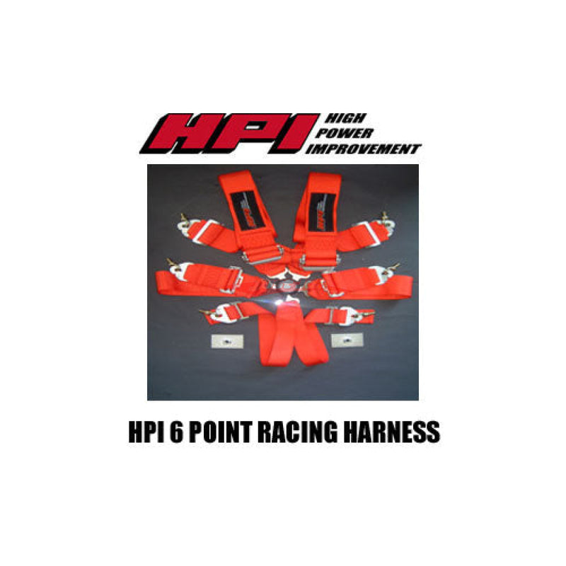 HPI 6-Point Racing Harness - Red