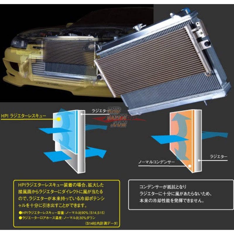 HPI Evolve Aluminium Radiator & Rescue Set fits Nissan Z34 370Z (A/T)