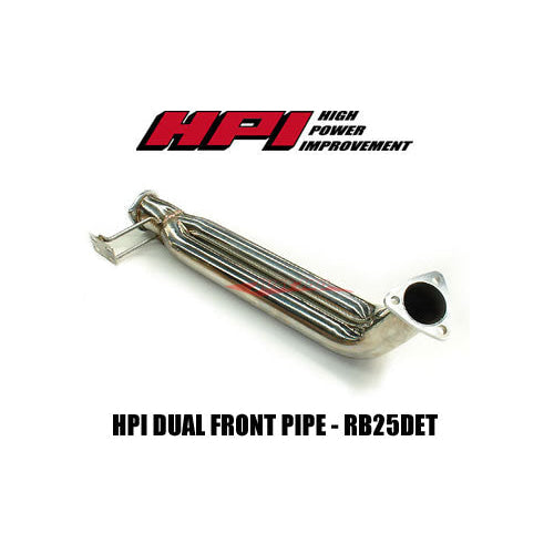HPI Stainless Dual 60mm Front Pipe Fits Nissan R34 Skyline GT-T RB25DET NEO
