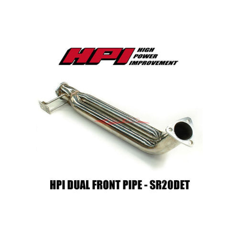 HPI Stainless Dual 60mm Front Pipe fits Nissan S13/S14/S15 SR20DET