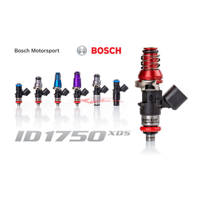 Injector Dynamics ID1750-XDS Fuel Injector Set Fits Nissan R32/R33/R34 Skyline GTR, C34 Stagea 260RS (w/14mm Top O-Ring)