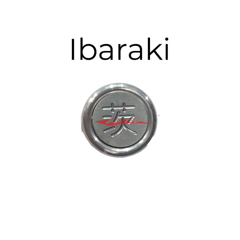 Japanese Prefecture "Fuin" Seal Number Plate Bolt Cover (Anti Theft) Ibaraki