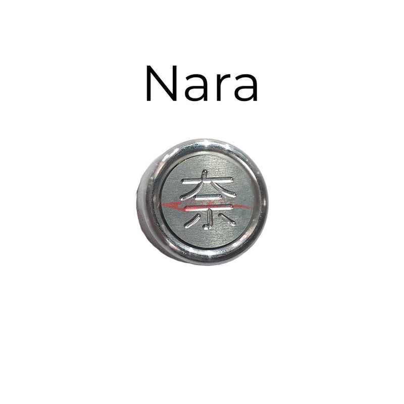 Japanese Prefecture "Fuin" Seal Number Plate Bolt Cover (Anti Theft) Nara