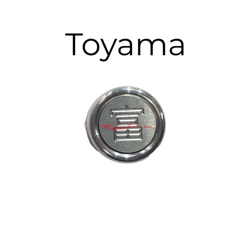 Japanese Prefecture "Fuin" Seal Number Plate Bolt Cover (Anti Theft) Toyama