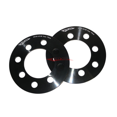 JJR 5mm Floating Wheel Spacers - 4 Stud Multi-Fit (4 x 100 & 4 x 108)