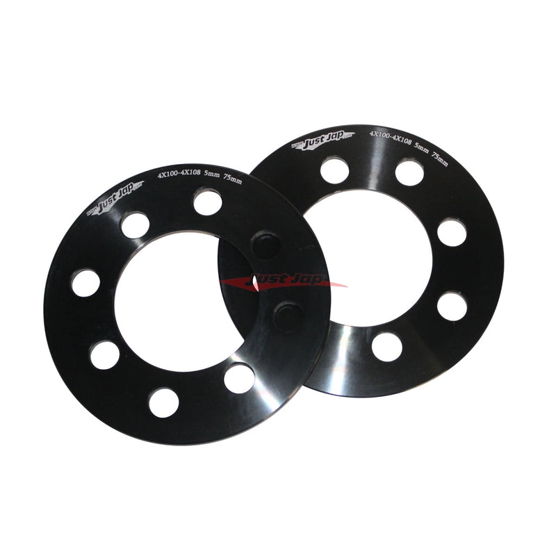 JJR 5mm Floating Wheel Spacers - 4 Stud Multi-Fit (4 x 100 & 4 x 108)