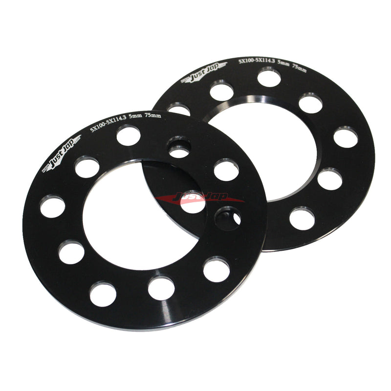 JJR 5mm Floating wheel Spacers - 5 Stud Multi-Fit (5 x 100 & 5 x 114.3)