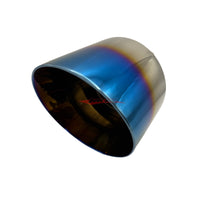 JJR Double Layer Exhaust Tip Set (Titanium Look) Fits Nissan R35 GTR