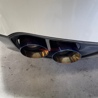 JJR Double Layer Exhaust Tip Set (Titanium Look) Fits Nissan R35 GTR