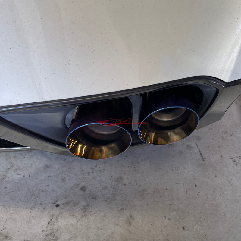 JJR Double Layer Exhaust Tip Set (Titanium Look) Fits Nissan R35 GTR