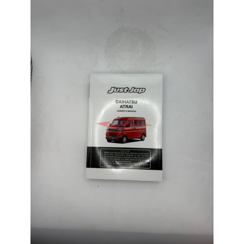 JJR English Owners Manual for Daihatsu Atrai 2023+