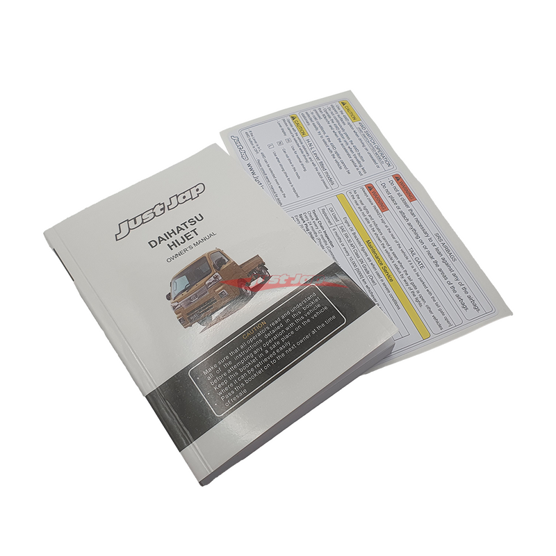 JJR English Owners Manual for Daihatsu Hijet 2021+