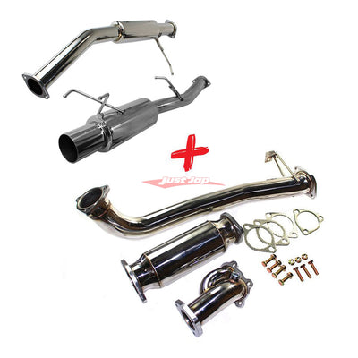JJR Hyperflow Stainless Steel Exhaust (De-Cat Bundle C) fits Nissan S13 Silvia & 180SX (SR20DET)