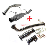 JJR Hyperflow Stainless Steel Exhaust System (Catco Bundle A) Fits Nissan S13 Silvia & 180SX (SR20DET)