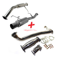 JJR Hyperflow Stainless Steel Exhaust System (Catco Bundle B) Fits Nissan S13 Silvia & 180SX (SR20DET)