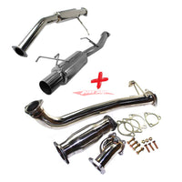 JJR Hyperflow Stainless Steel Exhaust System (Catco Bundle C) Fits Nissan S13 Silvia & 180SX (SR20DET)