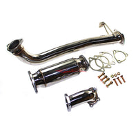 JJR Hyperflow Stainless Steel Exhaust System Titanium Look Tip (De-Cat Bundle A) - Nissan S13 Silvia & 180SX (SR20DET)