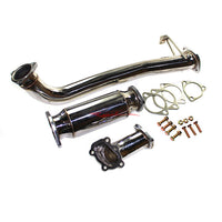 JJR Hyperflow Stainless Steel Exhaust System Titanium Look Tip (De-Cat Bundle A) - Nissan S13 Silvia & 180SX (SR20DET)