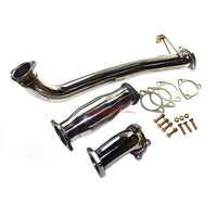 JJR Hyperflow Stainless Steel Exhaust System Titanium Tip Look (Catco Bundle A) Fits Nissan S13 Silvia & 180SX (SR20DET)