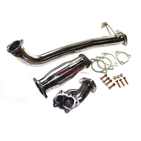 JJR Hyperflow Stainless Steel Exhaust System Titanium Tip Look (Catco Bundle C) Fits Nissan S13 Silvia & 180SX (SR20DET)