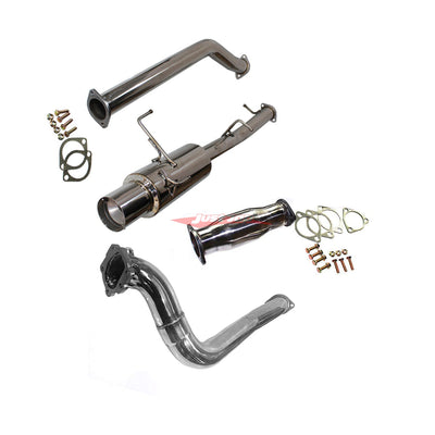 JJR Hyperflow Stainless Steel Turbo Back Exhaust System Catco Bundle D Fits NISSAN S14 SILVIA