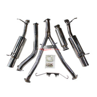 JJR Hyperflow Stainless Steel Turbo Back Exhaust System Fits Mazda RX7 FC3S 13B Turbo