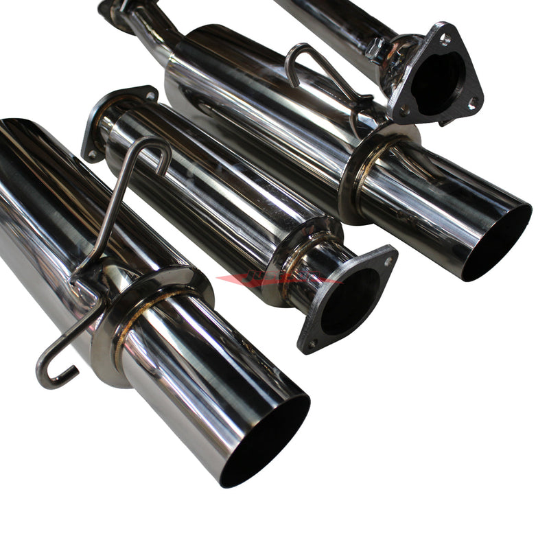 JJR Hyperflow Stainless Steel Turbo Back Exhaust System Fits Mazda RX7 FC3S 13B Turbo