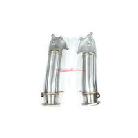 JJR Performance Casted 3.5" Down Pipe / Dump Pipe Set Fits Nissan R35 GTR