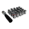 JJR RAYS Style 32mm Steel Wheel & Lock Nut Set (17HEX) - Chrome M12xP1.25 (20 Piece)