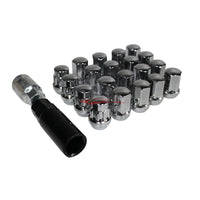 JJR RAYS Style 32mm Steel Wheel & Lock Nut Set (17HEX) - Chrome M12xP1.25 (20 Piece)