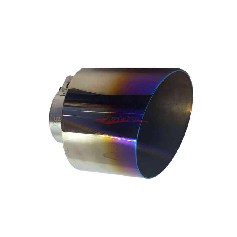 JJR Single Layer Exhaust Tip Set (Titanium Look) Fits Nissan R35 GTR