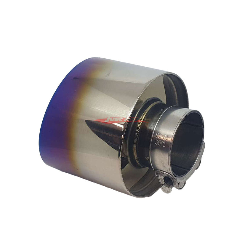 JJR Single Layer Exhaust Tip Set (Titanium Look) Fits Nissan R35 GTR