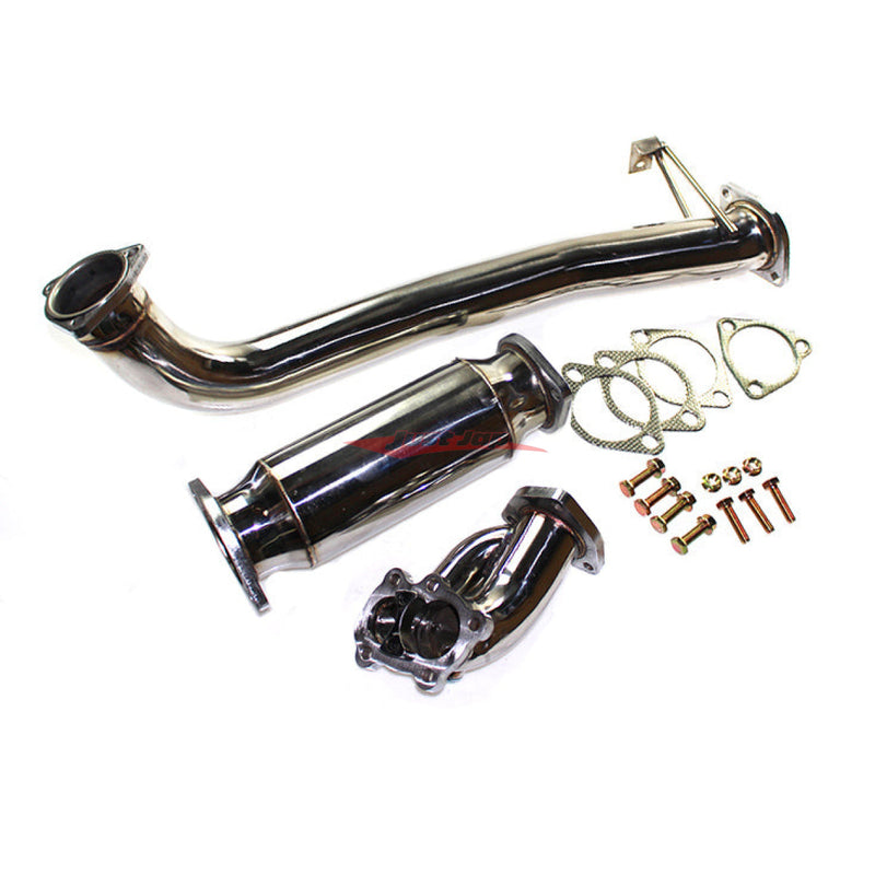 JJR Stainless Dump Pipe De-Cat Bundle B fits Nissan S13 Silvia & 180SX (SR20DET)