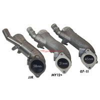 JJR Titanium Turbocharger Intake Inlet Pipe Set (58mm / 2.28") Fits Nissan R35 GTR VR38DETT