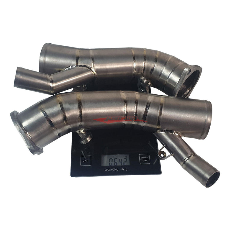 JJR Titanium Turbocharger Intake Inlet Pipe Set (58mm / 2.28") Fits Nissan R35 GTR VR38DETT