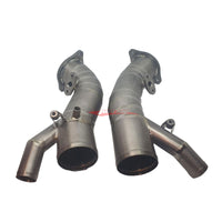 JJR Titanium Turbocharger Intake Inlet Pipe Set (58mm / 2.28") Fits Nissan R35 GTR VR38DETT