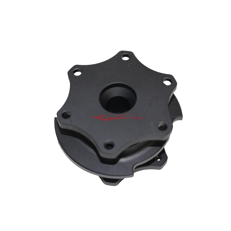 JJR Ultra Light Short Steering Wheel Quick Release - Matte Black