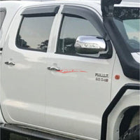 JJR Weathershield Window Visor Rain Gaurds Fits Toyota Hilux SR SR5 Dual Cab 04-15