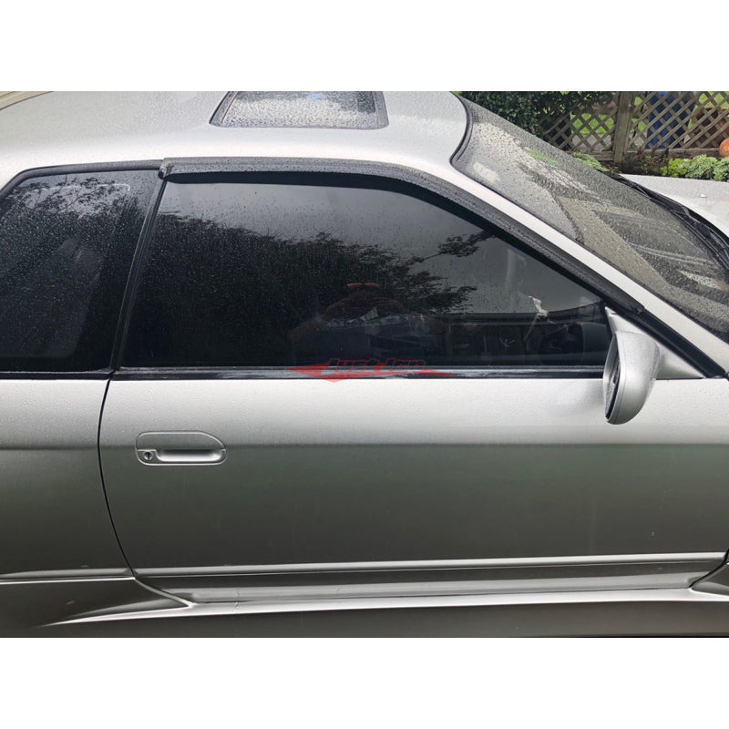 JJR Weathershield Window Visor Rain Gaurds Nissan Skyline R32 GTS GTR 89-94