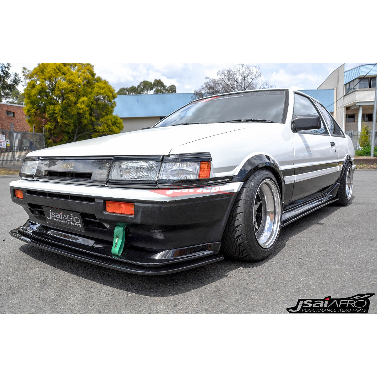 JSAI AERO JDM Style Front Lip Splitter fits Toyota AE86 Zenki Levin Tu ...