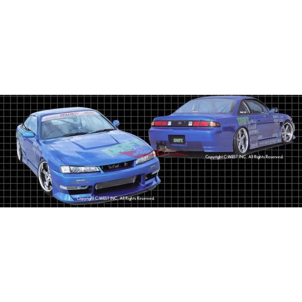 JSAI AERO Kouki Silvia DRFT Style Full Kit fits Nissan S14 S2