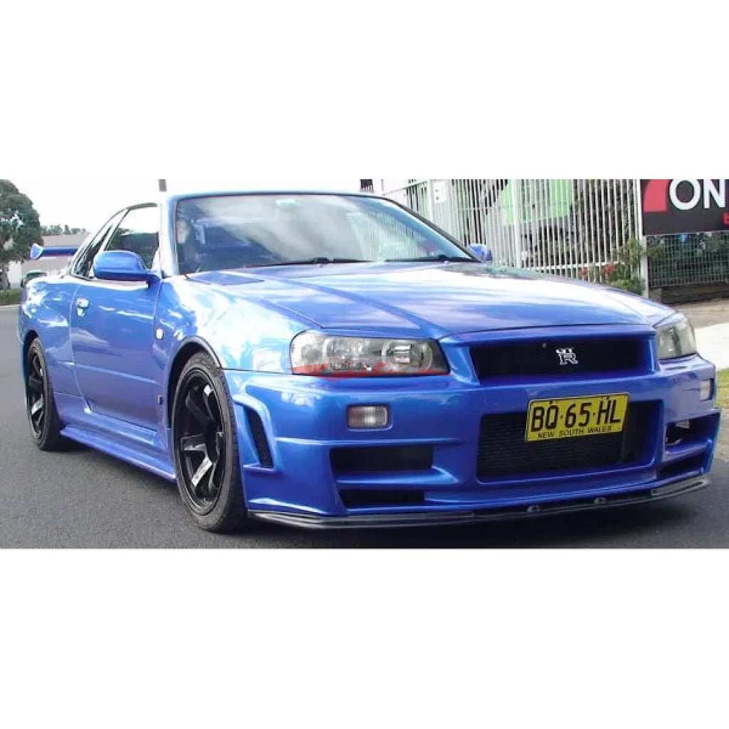 JSAI AERO Nismo Z Tune Style Lower Lip Diffuser FRP fits Nissan R34 GT ...