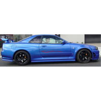 JSAI AERO NISMO Z-Tune Style Side Skirts Extension fits Nissan Skyline R34 GT/GT-T